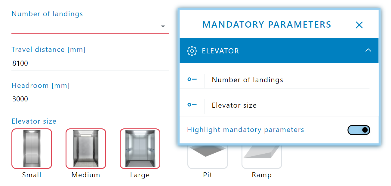 The CPQ system checks that all mandatory questions have been answered depending on the status of the configuration.